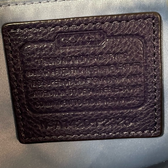 Coach F23284 Park Carrie Pebbled Leather
Purple Bag Satchel Purse Tote - Picture 5 of 10